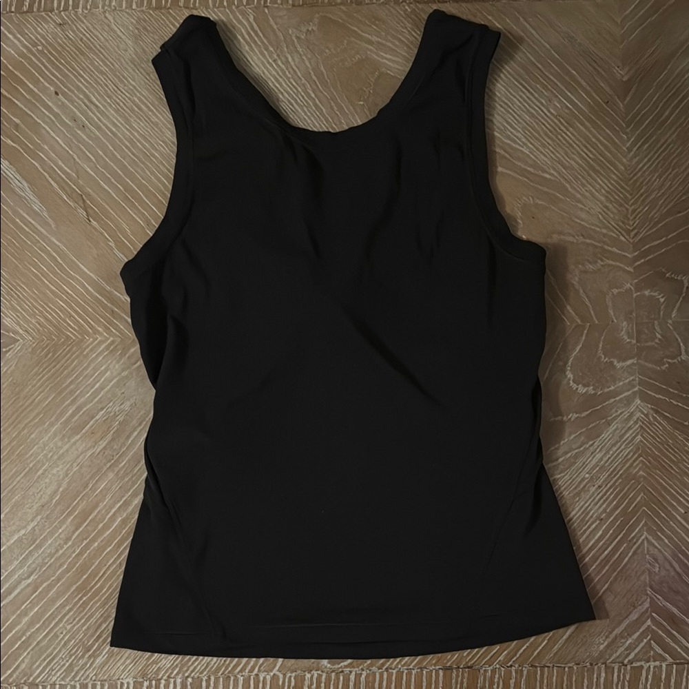 Lululemon Athletica Black Fitted Sleeveless Tank Top